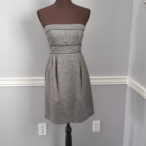 Strapless Herringbone Dress